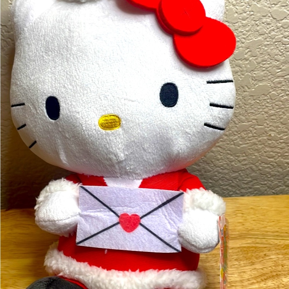 Hello Kitty Christmas Santa Hat Plush New with Tags